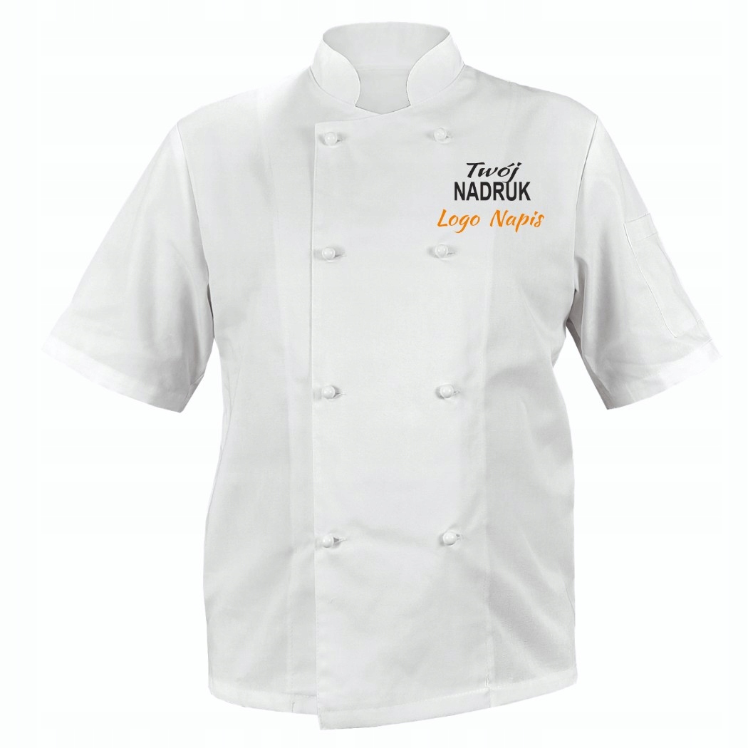 Mikina kuchařská mikina na knoflíky s vaším potiskem loga a nápisem vel. XL