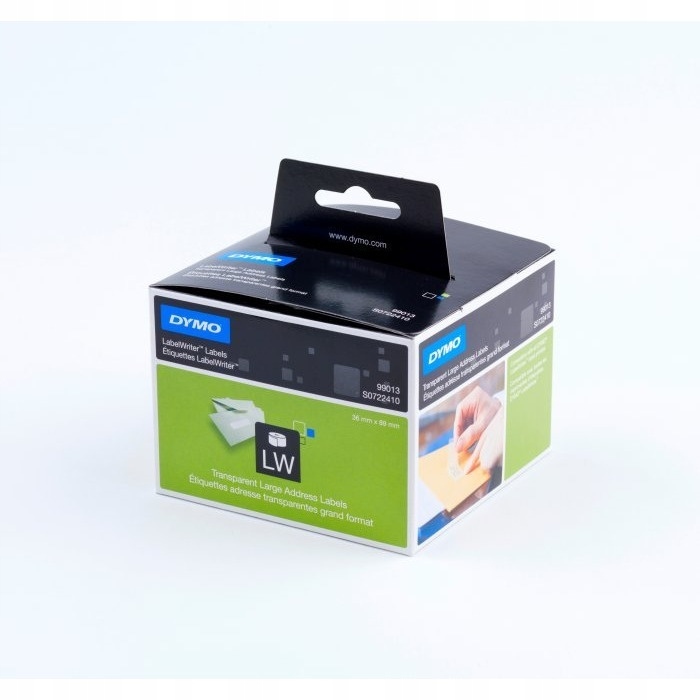 Etikety Dymo adresní 89x36 průhledný 99013 S