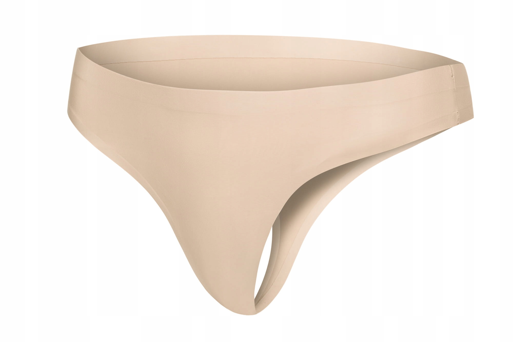 

Bezszwowe, gładkie stringi String Beżowy M