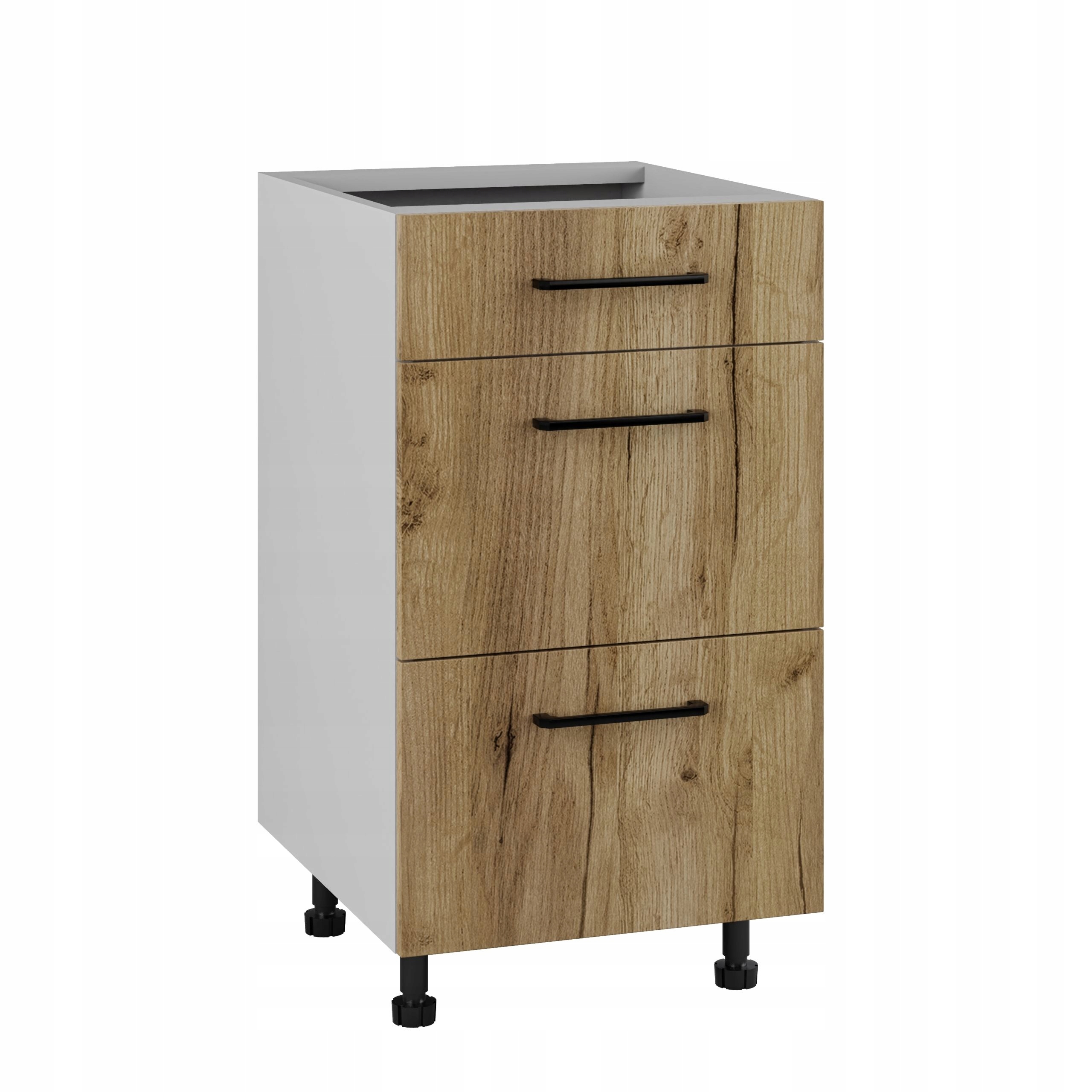 Spodní kuchyňská skříňka s zásuvkami 45 Tafla Dub Craft Zlatá