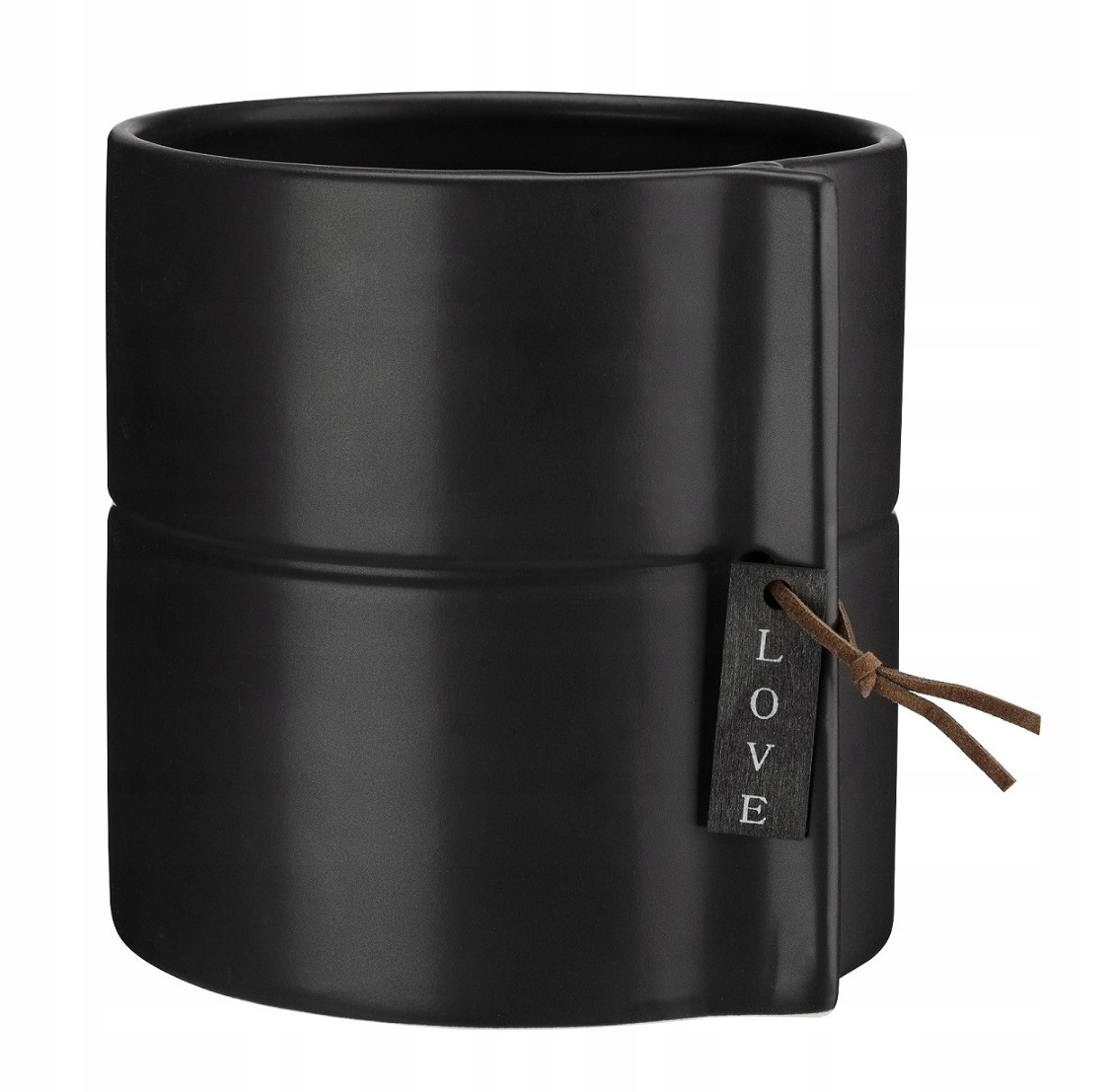 

Osłonka doniczka ceramiczna 13cm Eliza czarny Love