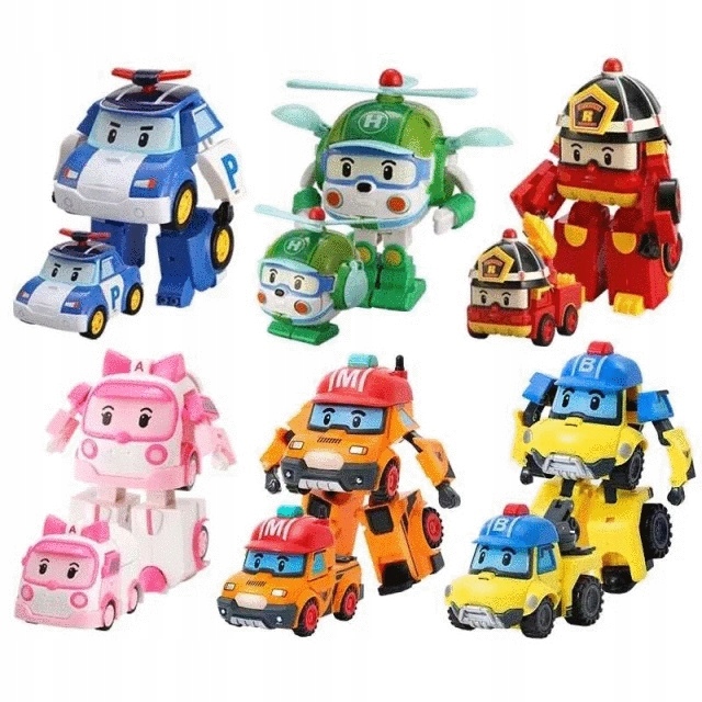 ROBOCAR ROY HELLY POLI AMBER KOMPLET 6 SZT POLECAM