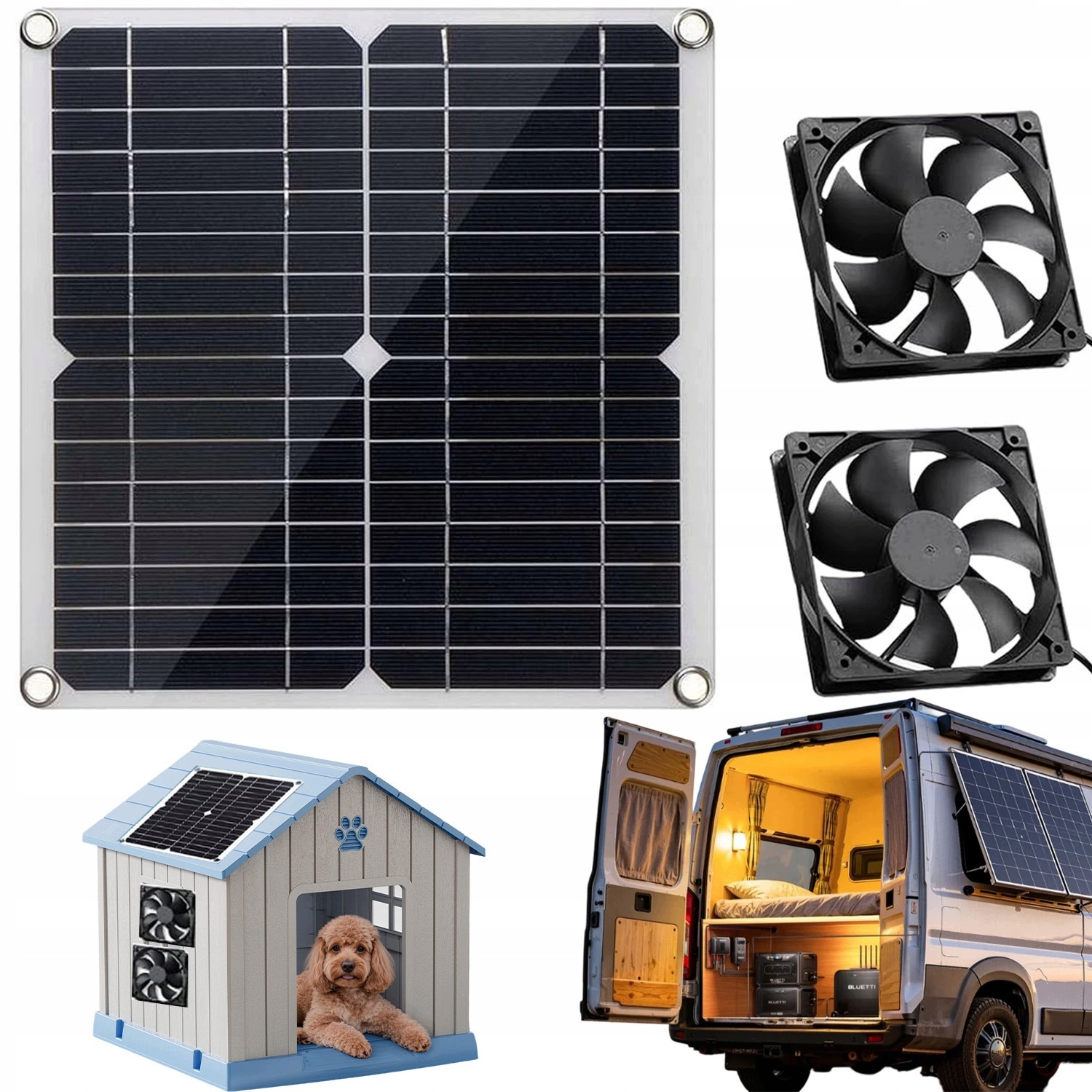 12W Wentylator Solarny Wyciągowy Wentylator Zasilany Z Panelem Słonecznym