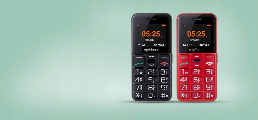 Prosty telefon dla seniora myPhone Halo Easy, SOS + ściereczka System operacyjny Symbian