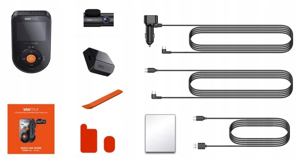 REJESTRATOR VANTRUE S1 PRO 2CH SONNET 1 + 256GB + ADAPTER ACC + FILTR CPL Marka Vantrue