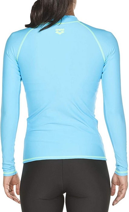 A6771 DAMSKA KOSZULKA DO PŁYWANIA ARENA XS Kolor dominujący odcienie niebieskiego