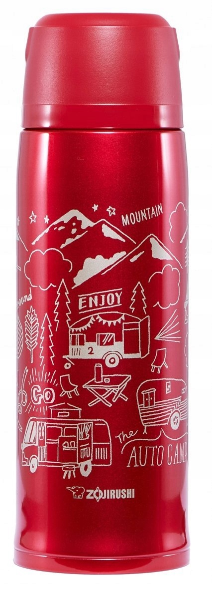 Termoska Zojirushi SJ-JS08-RA 820 ml červený s hrnkem