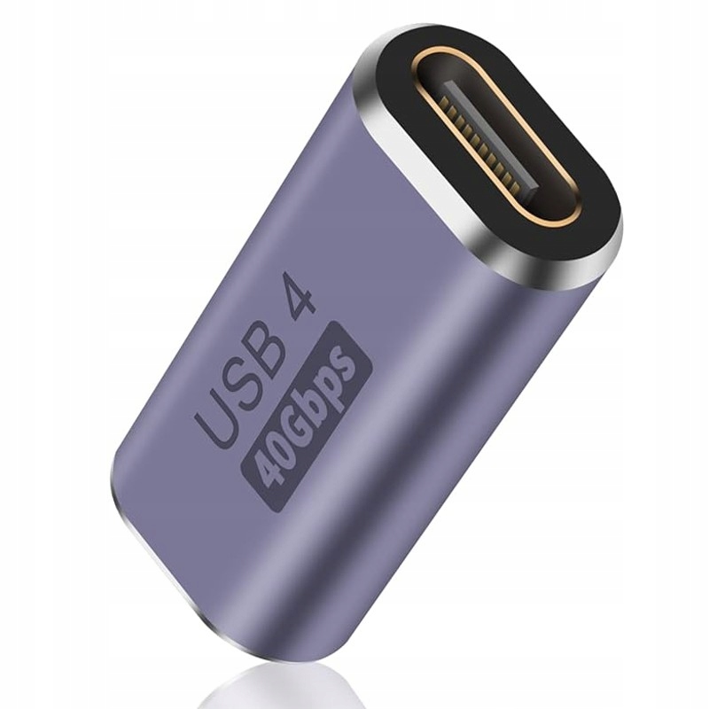 ADAPTER PRZEJŚCIÓWKA ŁĄCZNIK PROSTY ŻEŃSKI USB-C - USB-C 40GBPS USB 4 V5