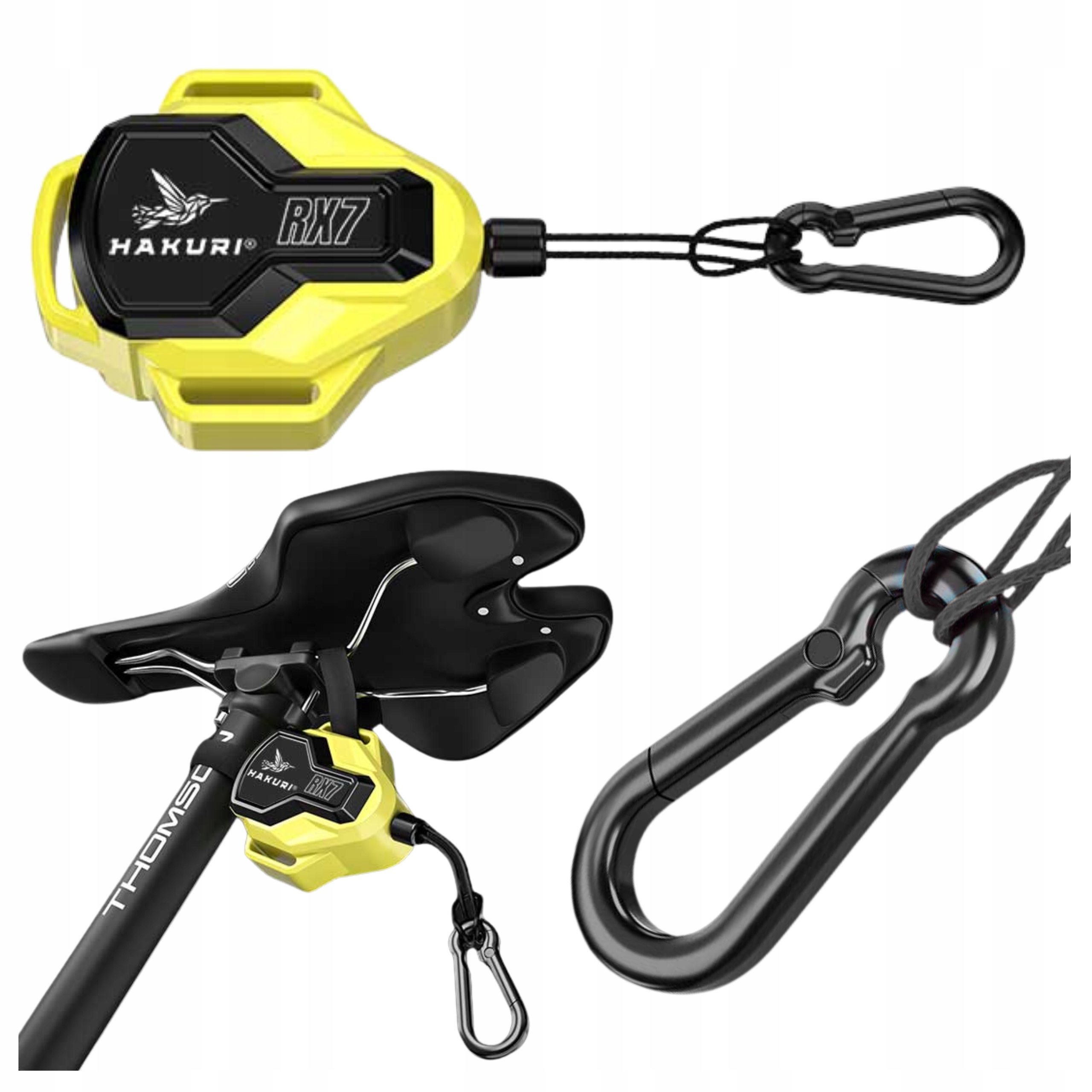 Tažné lano na kolo Svinovací holínka na kolo Silná nosnost 100 kg Hakuri