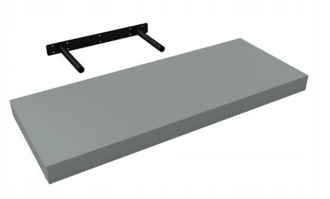 

Półka samowisząca 60x24 ukryte mocowania J Szara