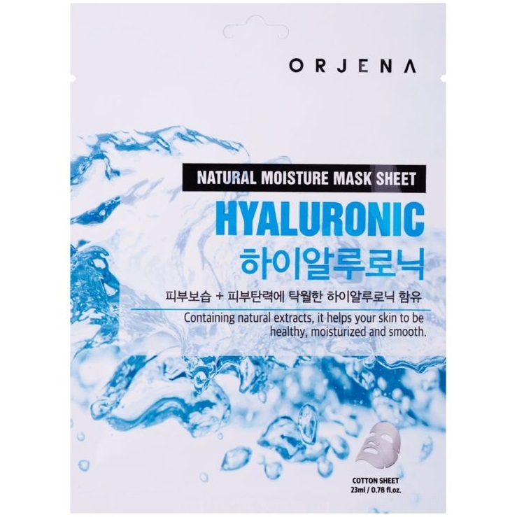 

Orjena Nawilżająca maska w płachcie hialuronowa