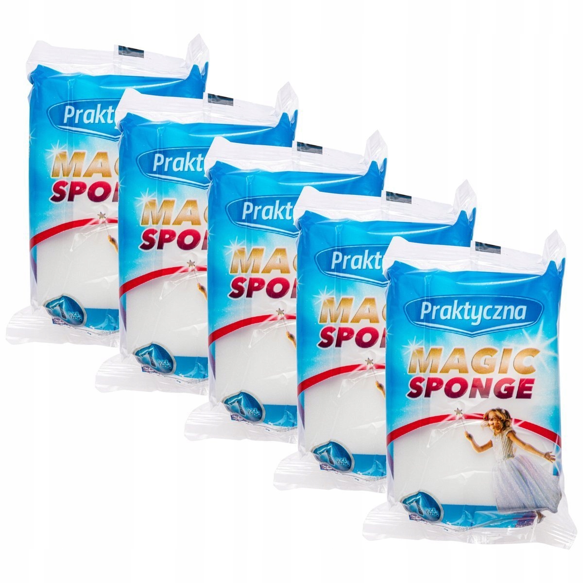 

Magiczna gąbka Praktyczna Magic Sponge 5 sztuk