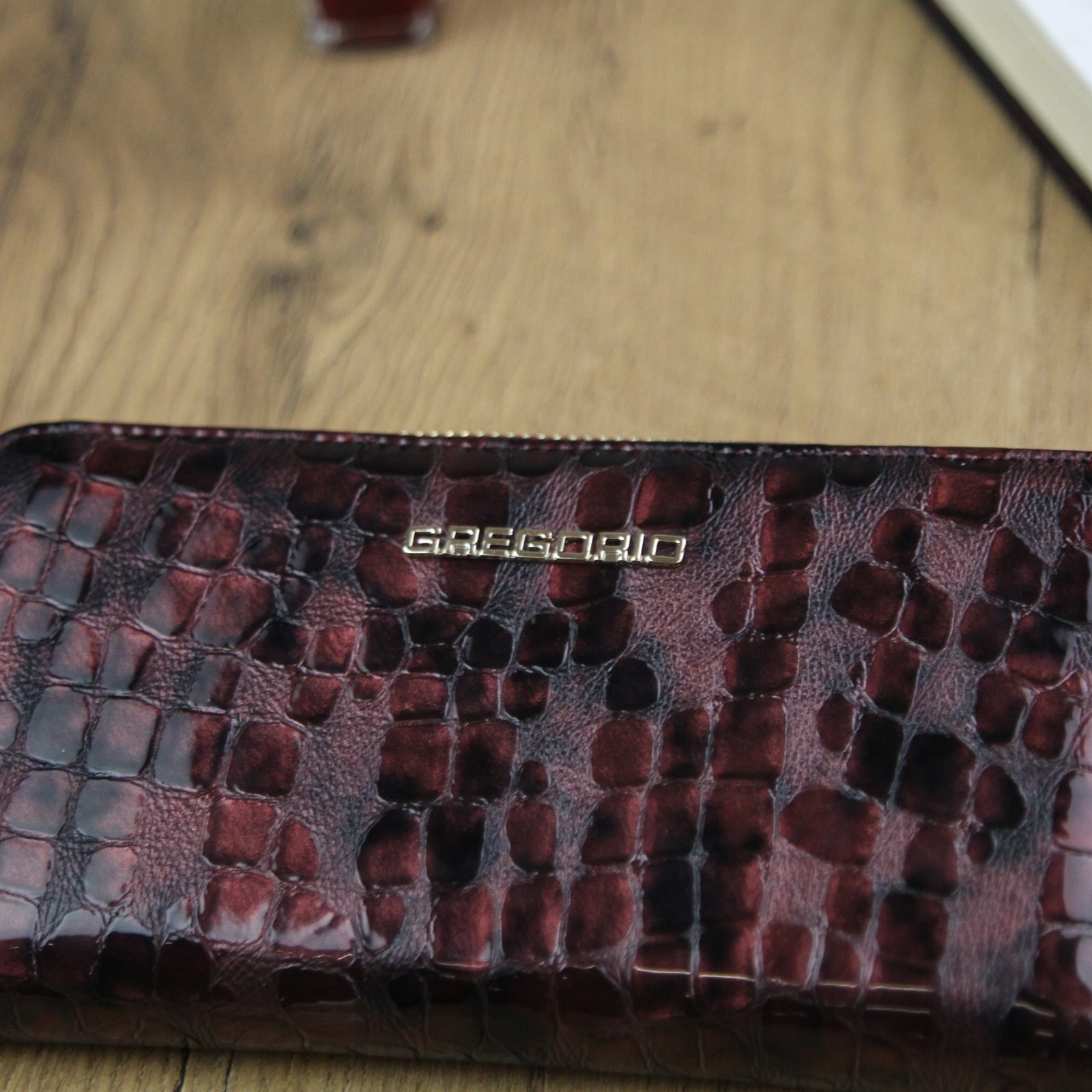 ORYGINALNY DUŻY DAMSKI ZAPINANY PORTFEL GREGORIO Marka Gregorio