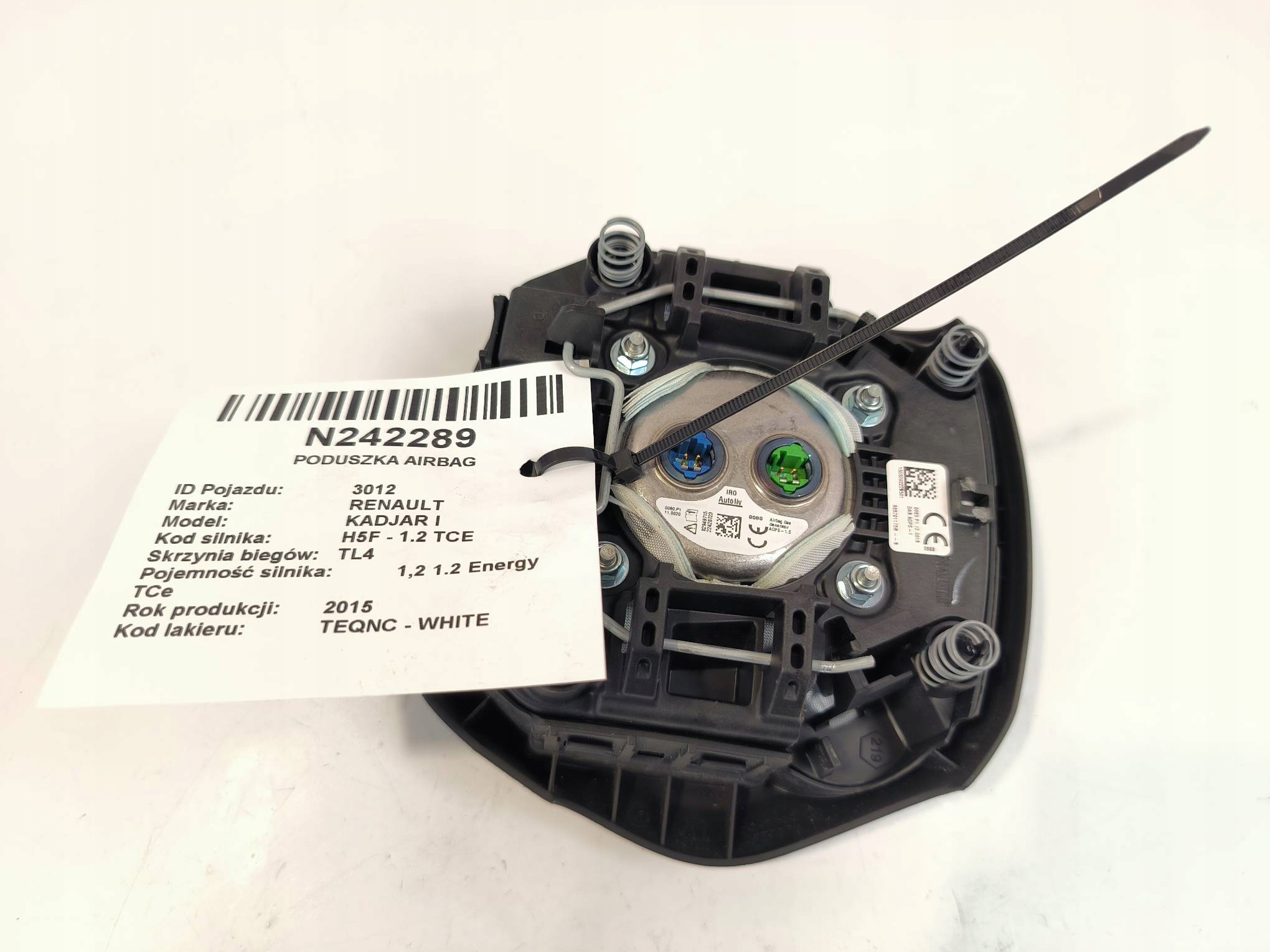 airbag airbag 985701175R RENAULT KADJAR e