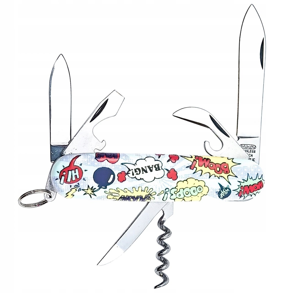 Kapesní nůž Mikov Praktik 100-NH-6AK Comics, ocel 420, 9 funkcí