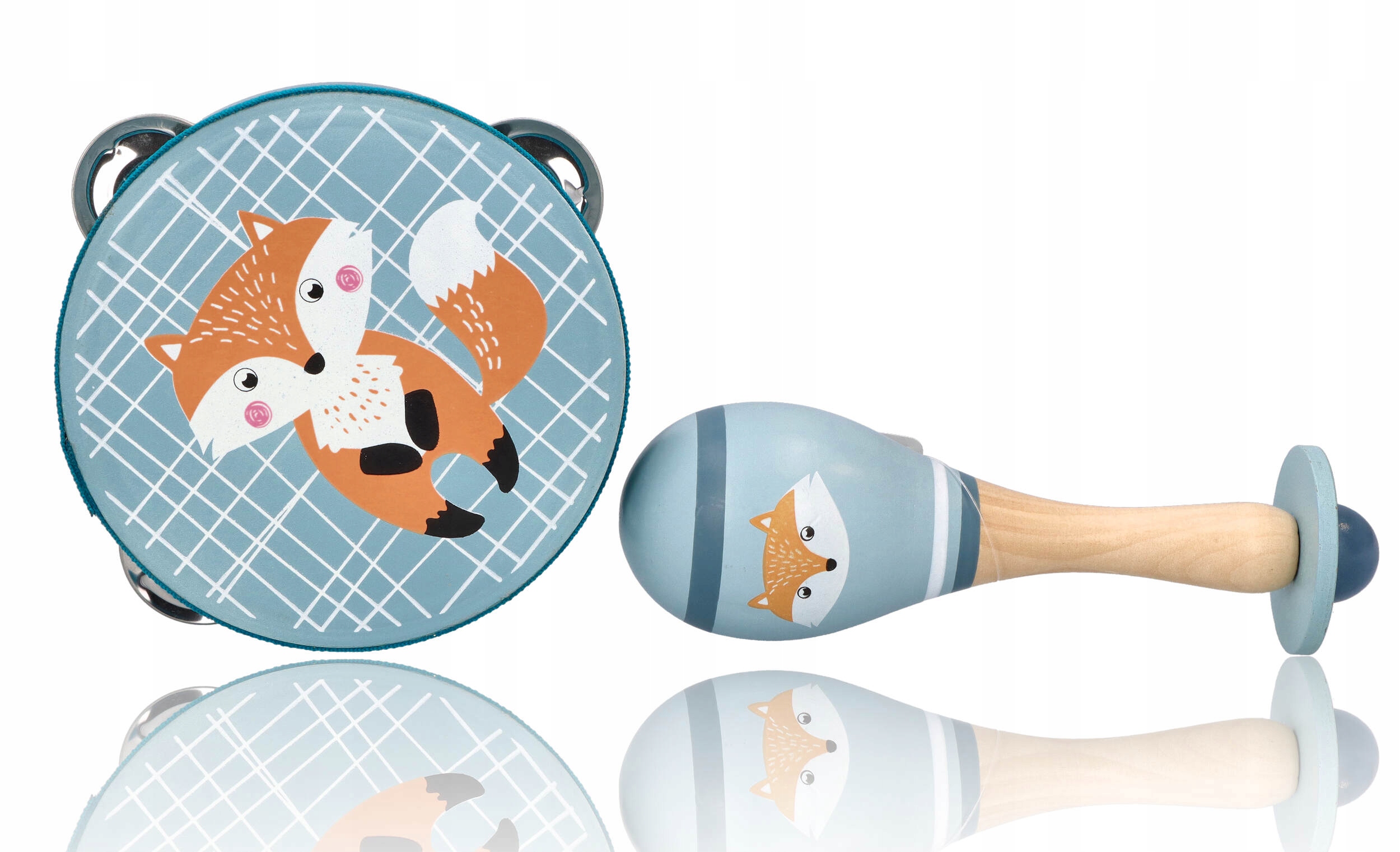 TAMBURYN MARAKAS ZESTAW INSTRUMENTÓW DLA MALUSZKA ZABAWKI