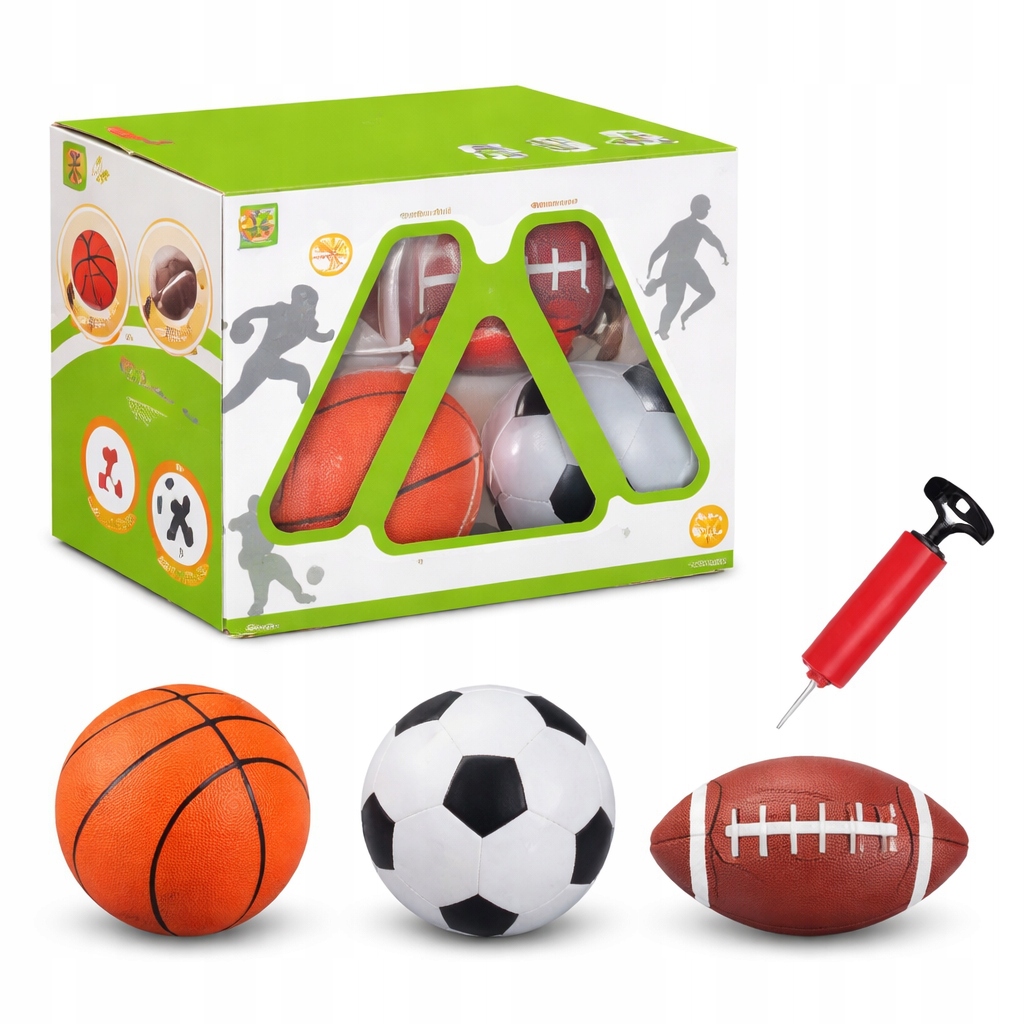 Sportovní sada Mini Fotbal Basketbal Americký fotbal Pumpička