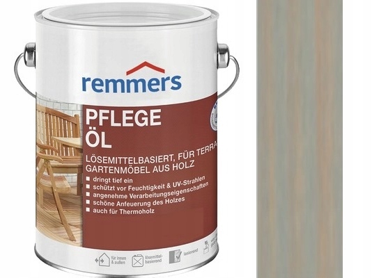 Remmers Pflegeol Olej Na Terasy, Záhradný Nábytok, Drevo 5 L, Strieborno-sivý
