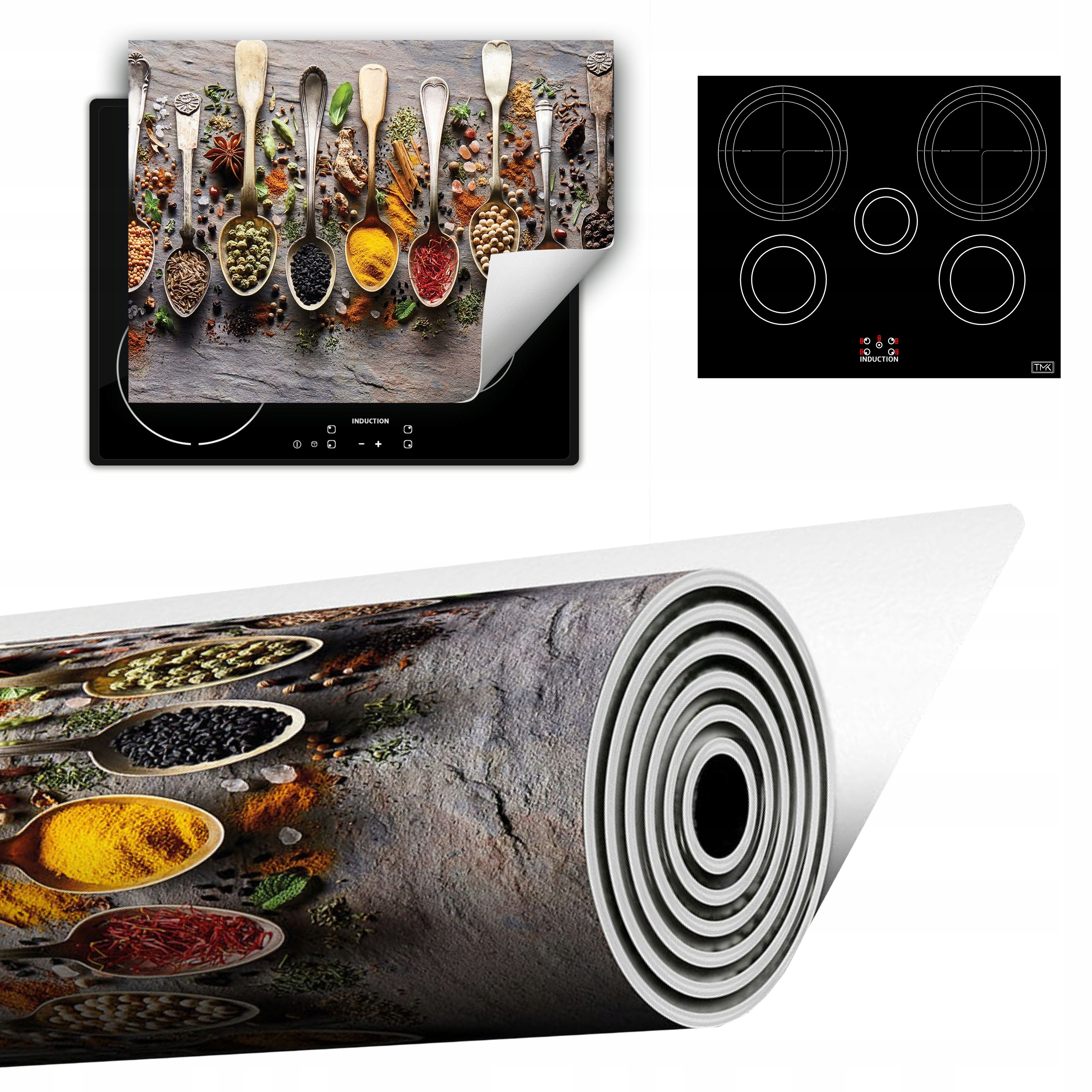 Vinylová Podložka Do Kuchyně Více Místa 70x52 koření lžíce