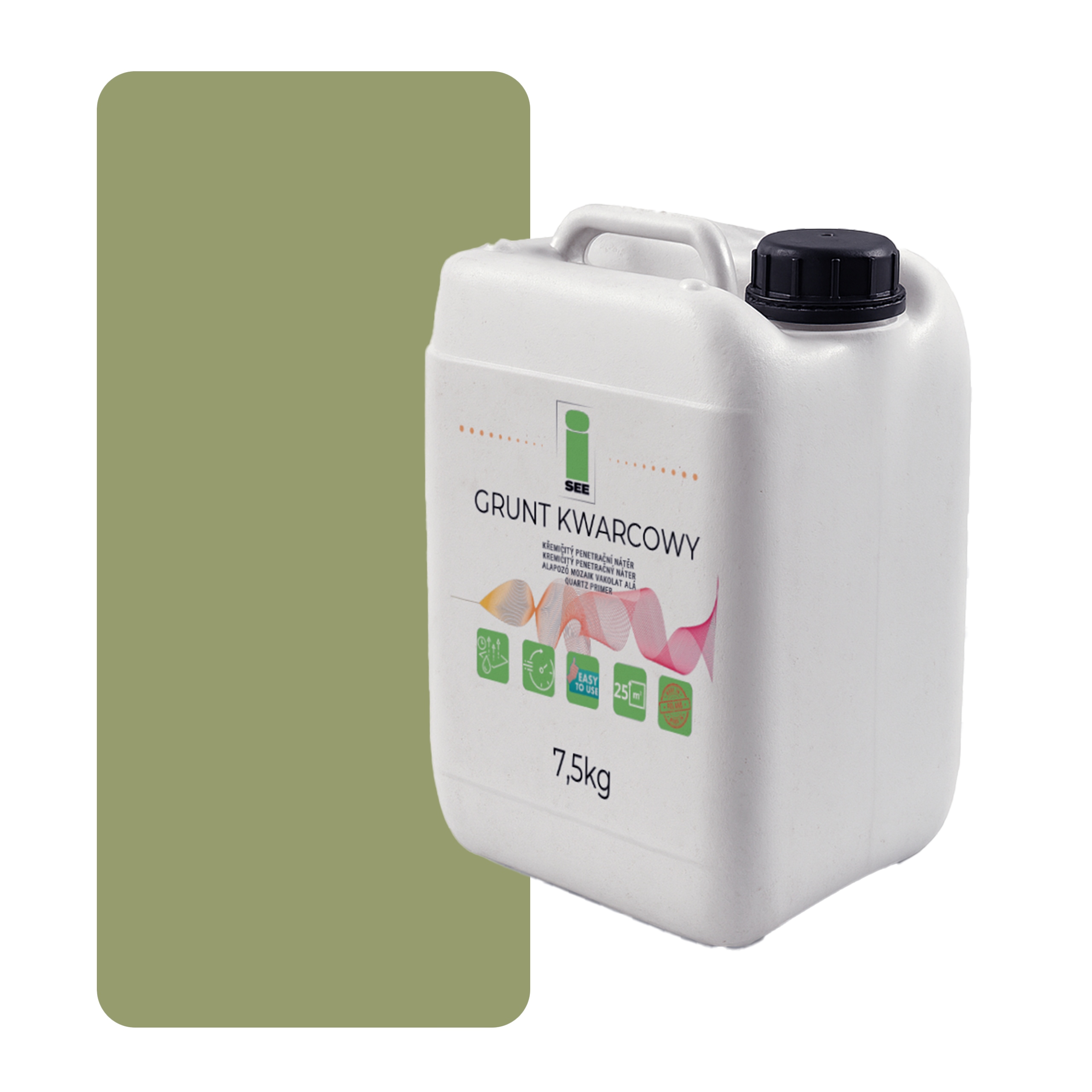 Křemenná Zemina Pod Silikonovou Omítku 7,5 Kg Pistáciově Zelená F484