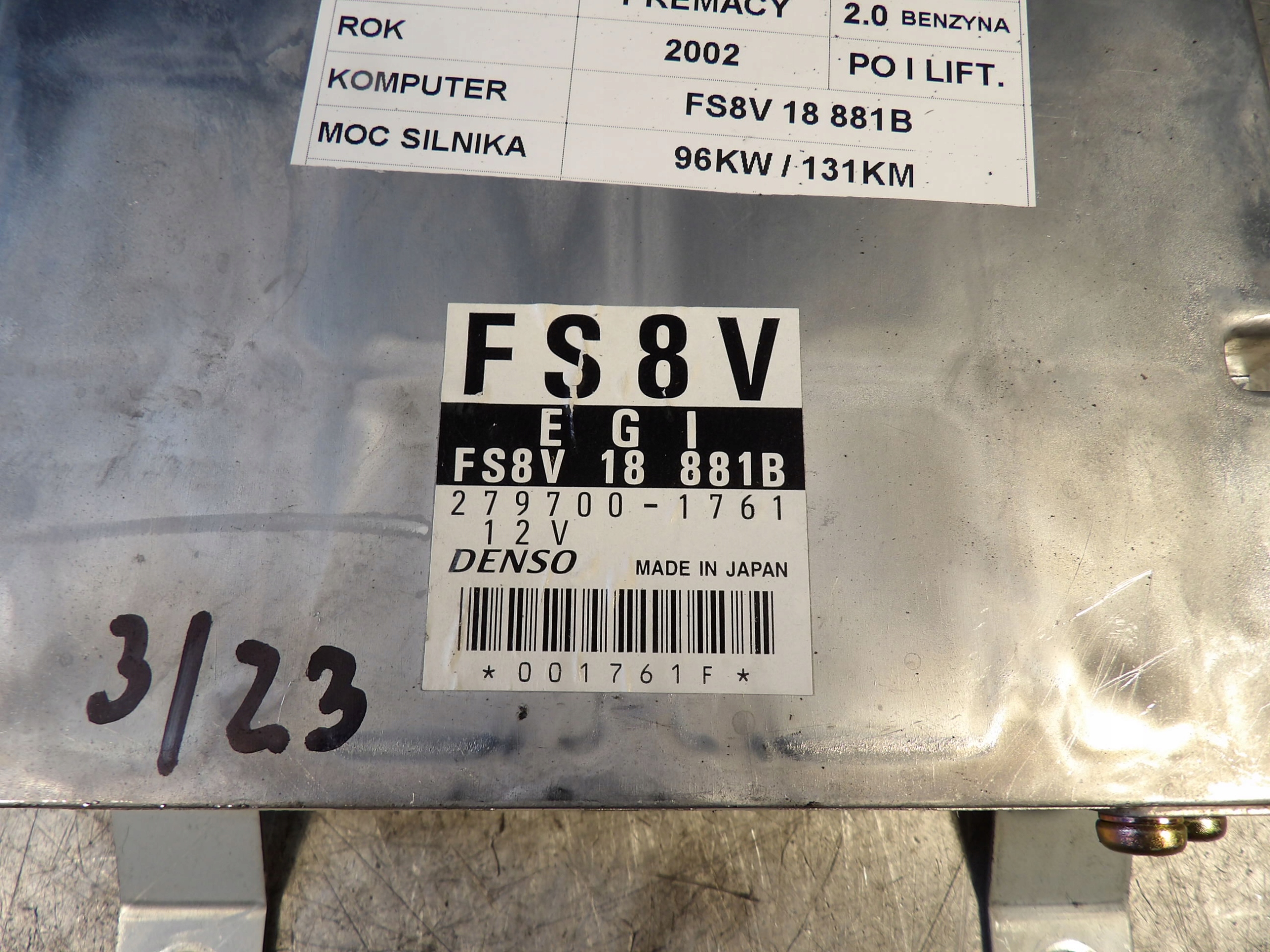 COMPUTER MAZDA PREMACY FL 279700-1761 FS8V 18 881B