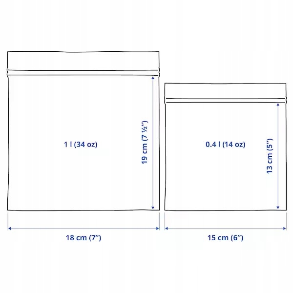 WORECZKI TOREBKI STRUNOWE NA ŻYWNOŚĆ PRODUKTY SYPKIE 60szt 1/0,4l ISTAD Kolor przezroczysty