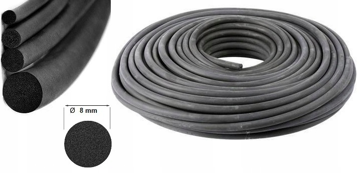 

Sznur Guma Mikroguma Uszczelka Epdm Pianka 8mm 5M