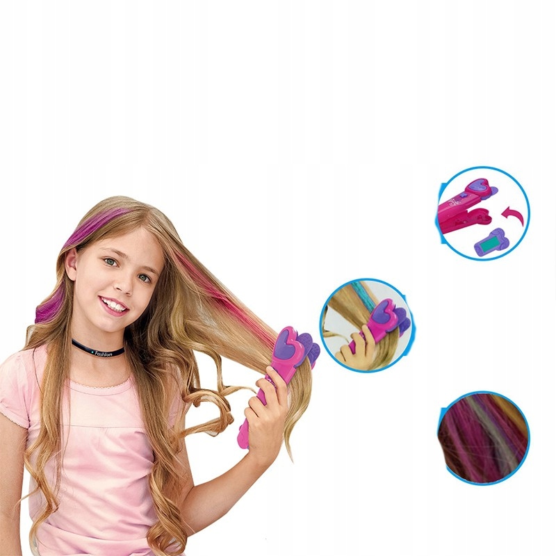 Kreda do włosów prostownica do malowania Pasemka Tymczasowa farba do farbow Bohater / Bajka brak