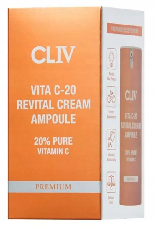 CLIV Vita C 20 Revital Ampułka Do Twarzy, 15 ML 8809844715819