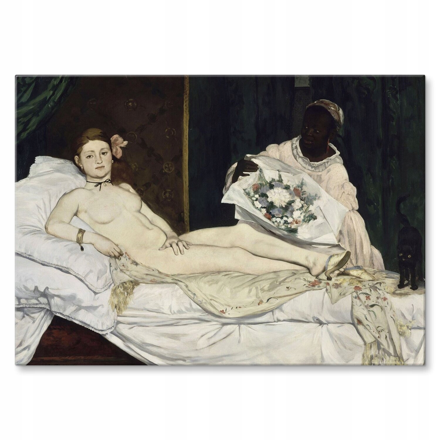 Kovový plakát Olympia Edouard Manet Dárek 42 x 59 cm