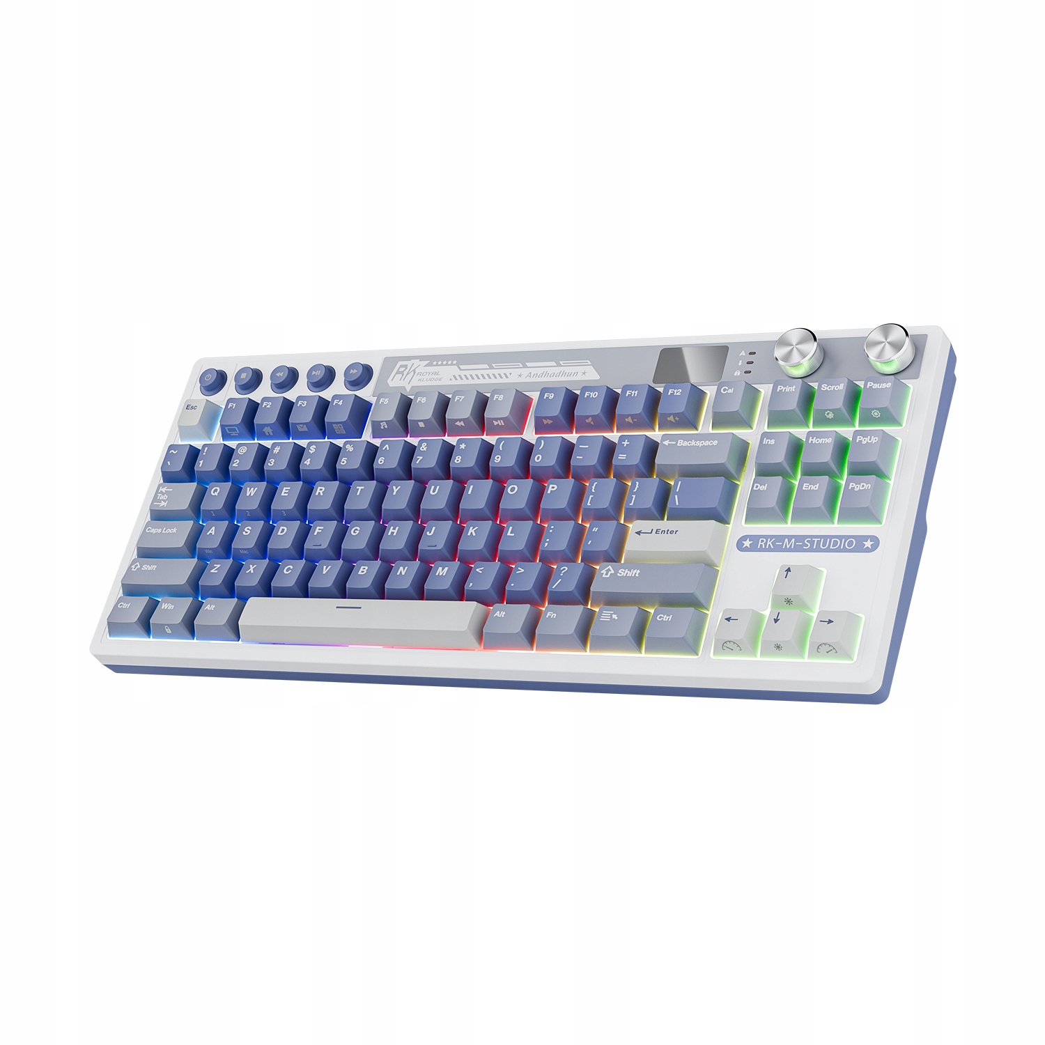 ROYAL KLUDGE RK M87 Ocean Blue Gaming Keyboard Beige switch — 5