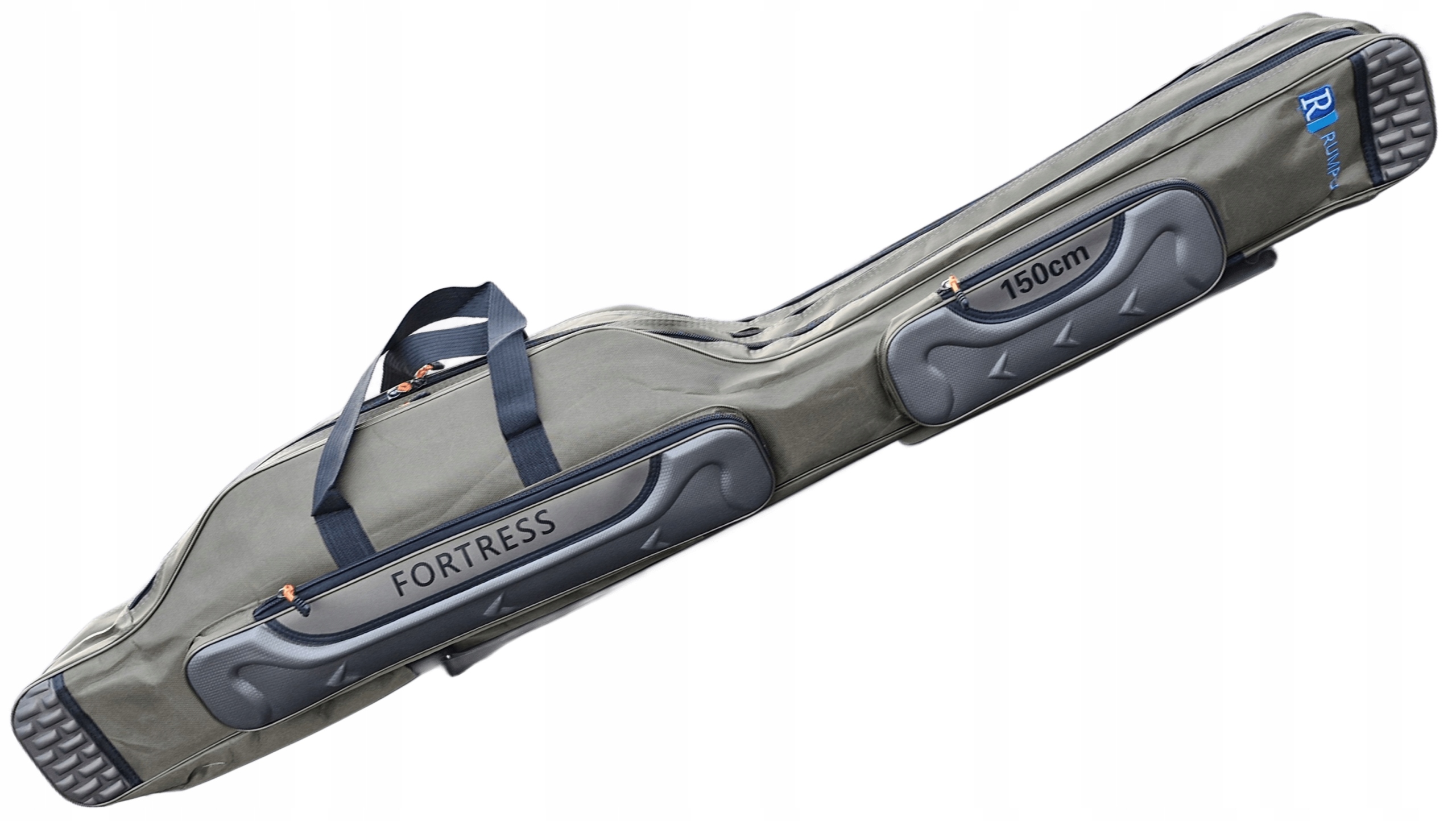 Mocny Usztywniany Pokrowiec wędkarski na Wędki 150 cm 3 komory Boczne