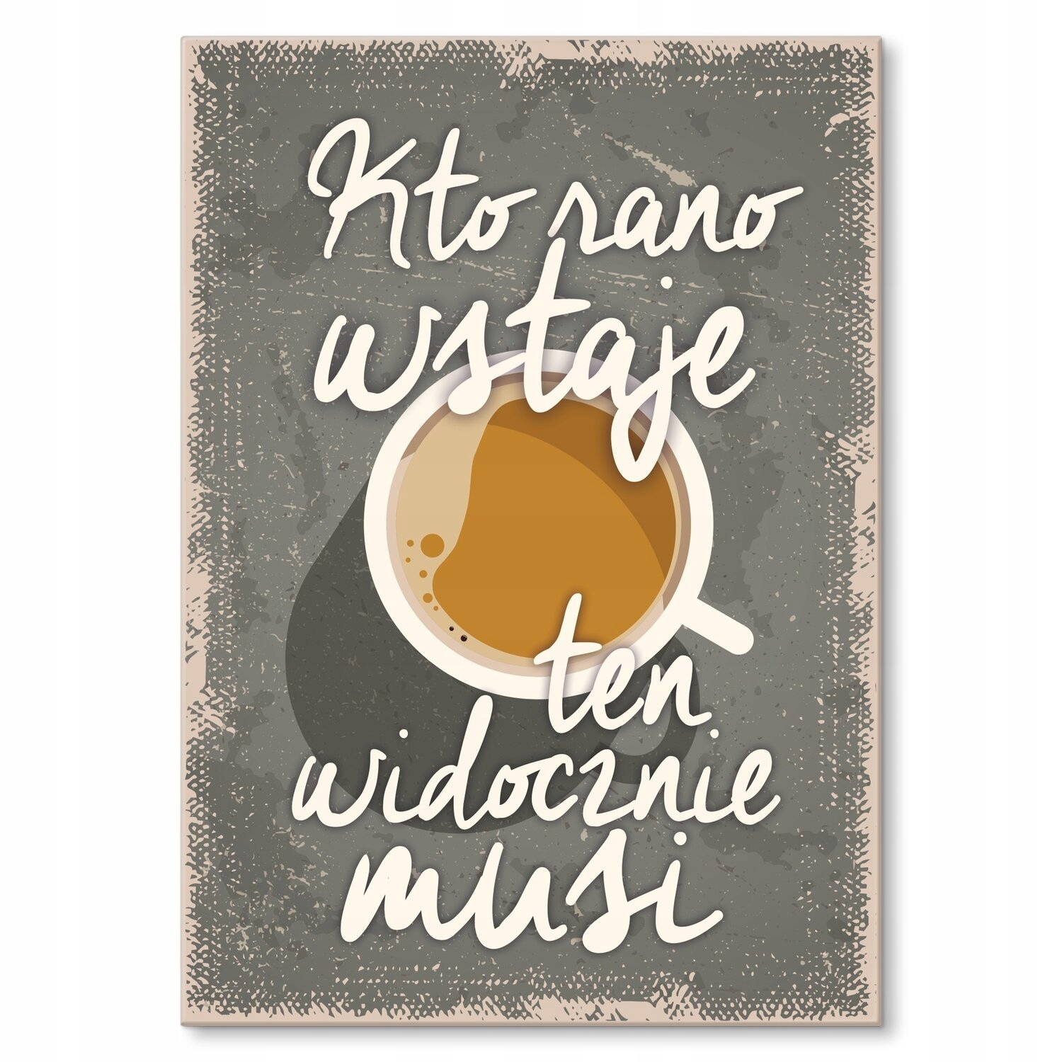 Kovový plakát musíte vstávat Štítek Plech 42 x 59,4 cm Dárek