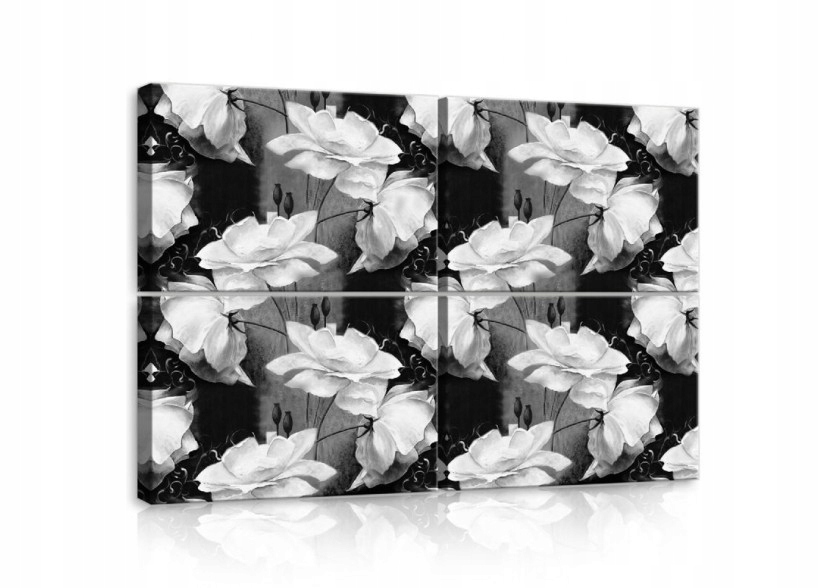 Obraz 120x80 modulárny polypované kvety ruže moderný dekor