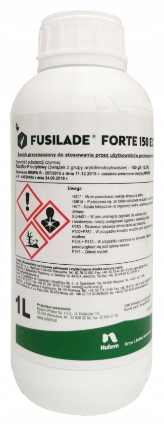 

Fusilade Forte 150EC 1L na chwasty jednoliścienne