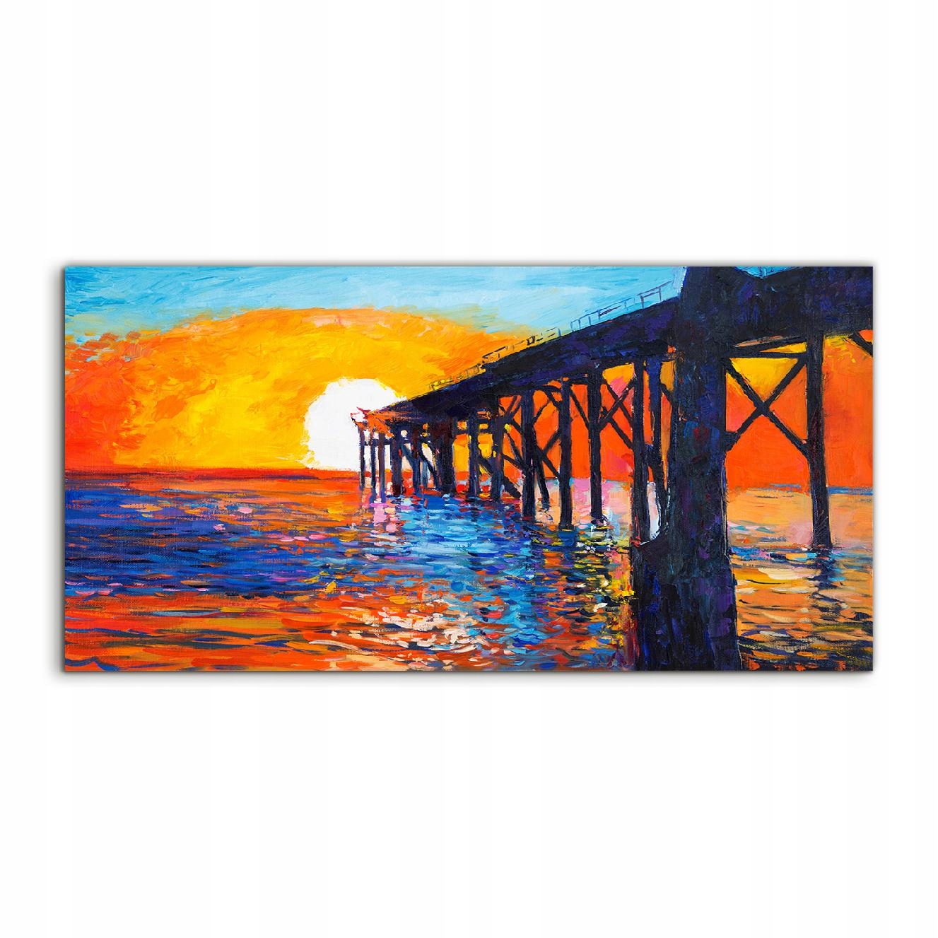 

Obraz akrylowy 100x50 ścienny Zachód Słońca Molo