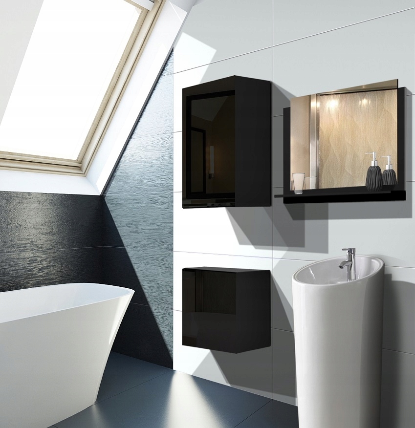 Meble łazienkowe szafki do łazienki zestaw A18 Kod producenta A18/HG/W/2