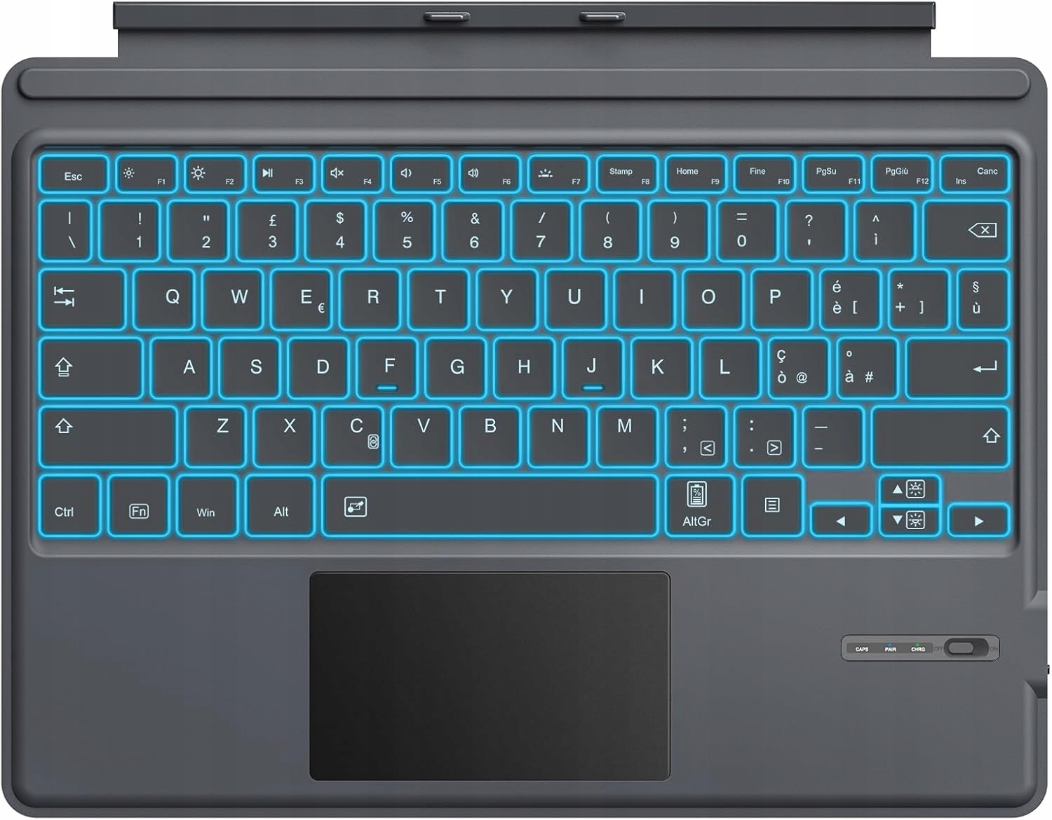 Italská klávesnice pro Microsoft Surface Pro 7 Plus/Pro 7-3, bluetooth