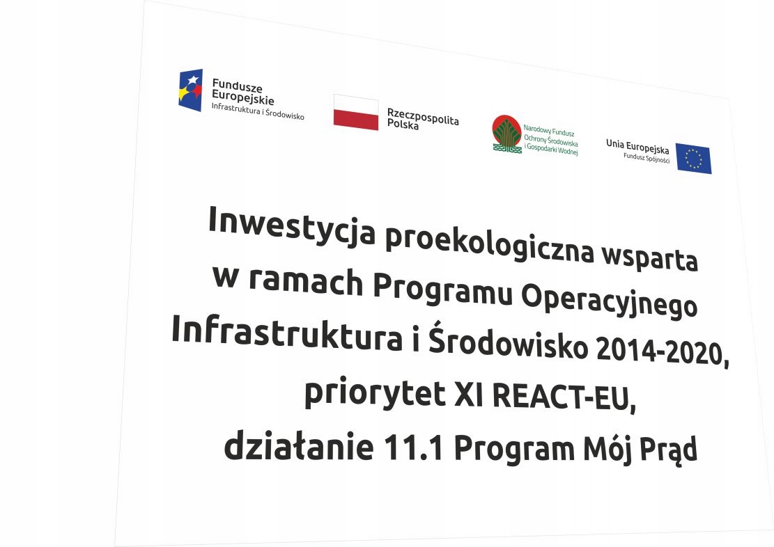 

Tabliczka Mój Prąd 4.0 IV Fotowoltaika tablica A4