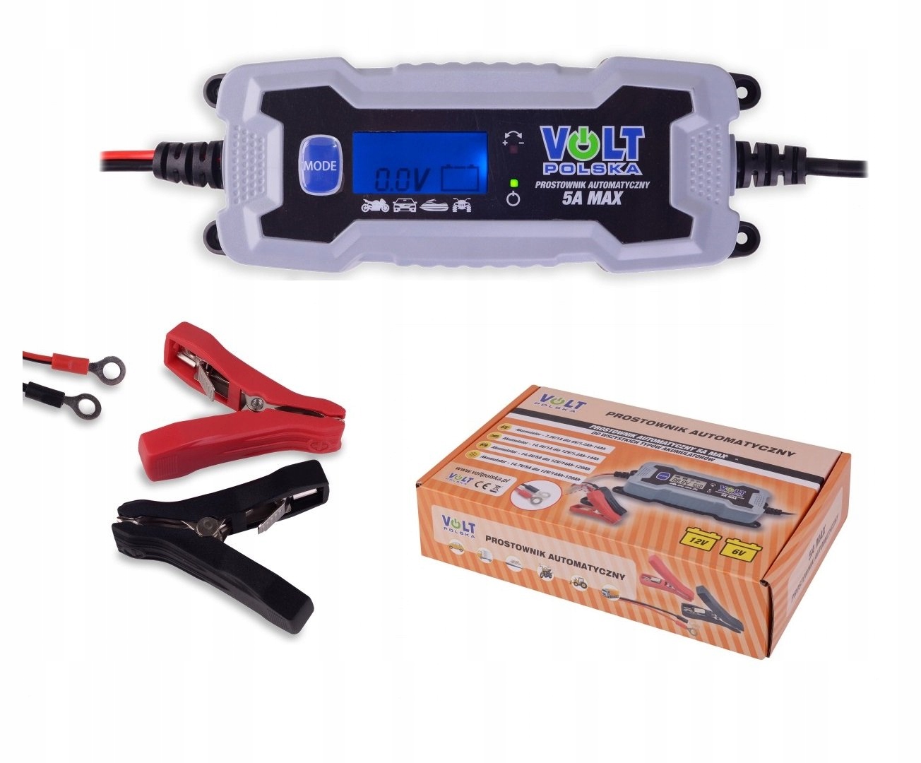 ЗАРЯДНОЕ УСТРОЙСТВО ДЛЯ АККУМУЛЯТОРА 6V 12V LCD 5A
