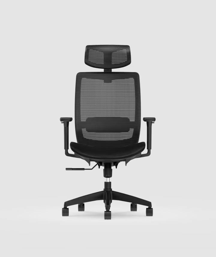 Ergonomiczne Krzesło Biurowe Siatkowe Obrotowe Z Podparciem Lędźwiowym