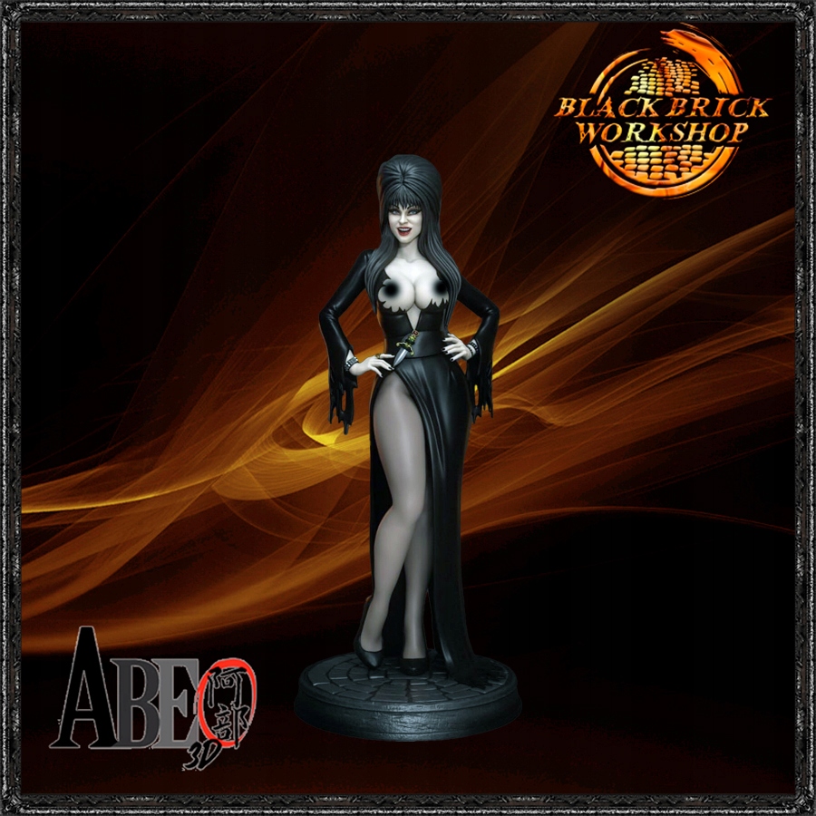 Elvira Nebarvená Abe 3D Měřítko 1/24 (75mm) (nsfw) 3D tisk