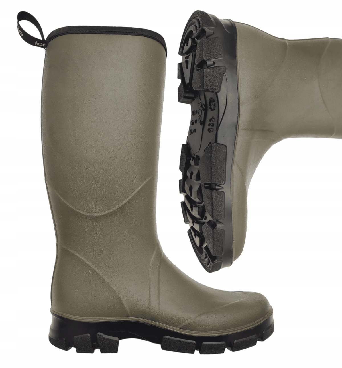 KALOSZE MĘSKIE GUMOWCE WYSOKIE POLSKIE LEMIGO PU ANGLER 720 44