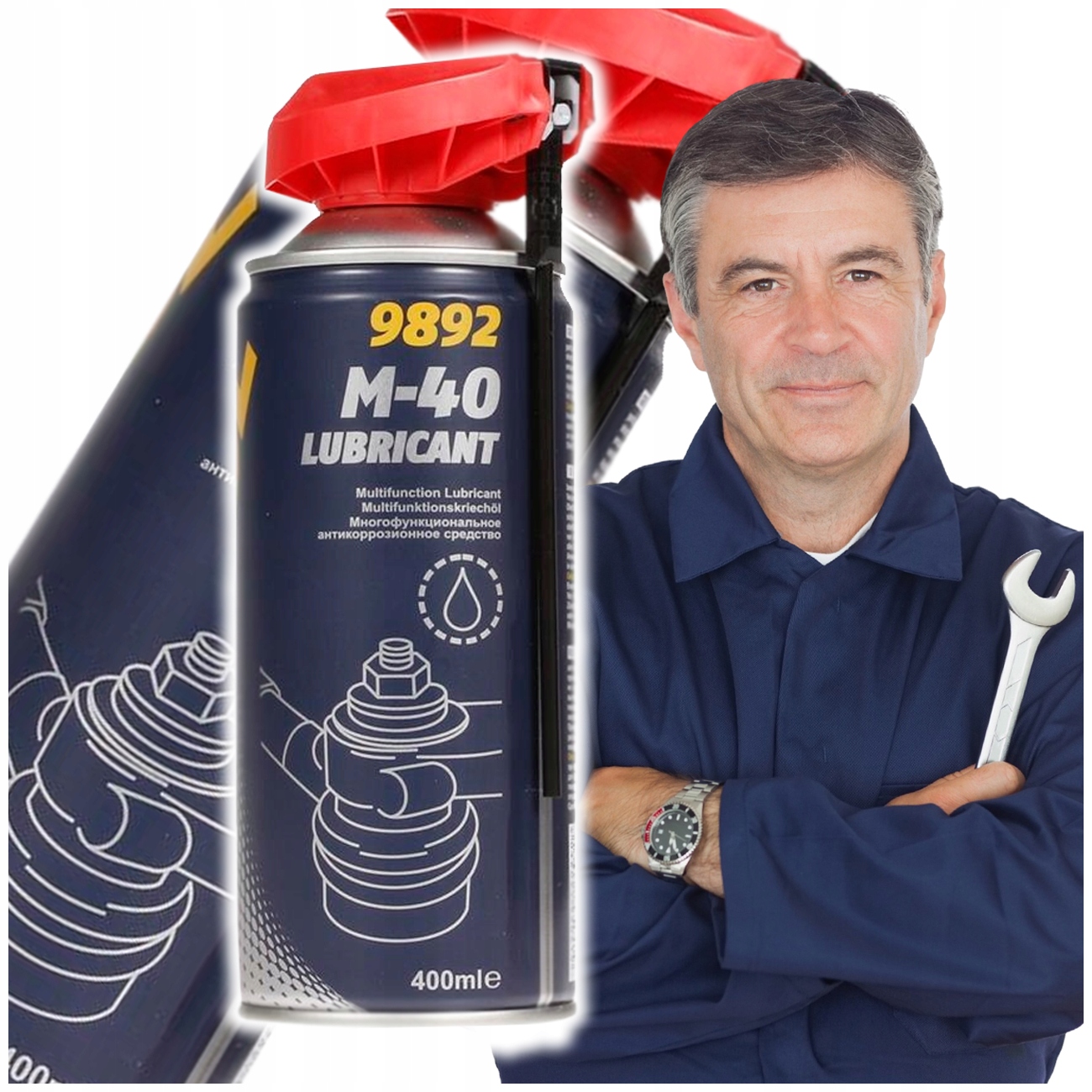 Smar Wielofunkcyjny M-40 W Sprayu Z Aplikatorem 9892 Mannol 400 ml