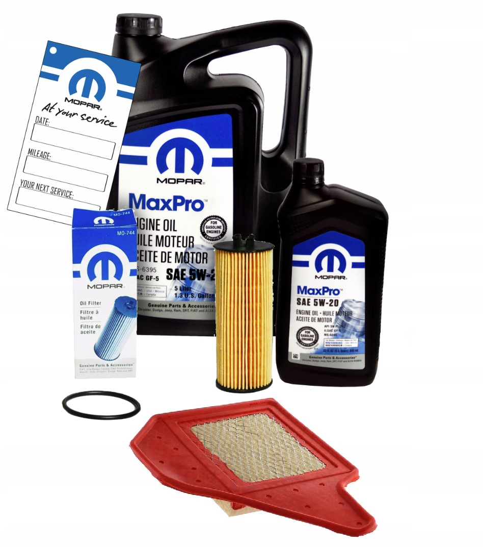 ZESTAW OLEJ MOPAR 5W20 FILTRY GRAND CARAVAN 11-13