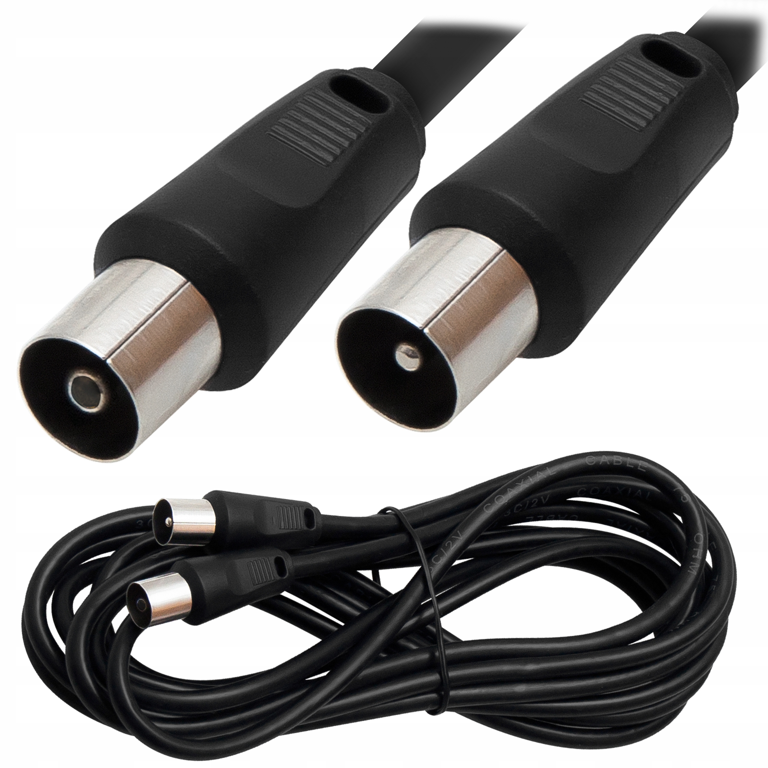 Kabel Przyłącze Przedłużacz Antenowy Tv Tuner Video Gniazdo Wtyk 3M