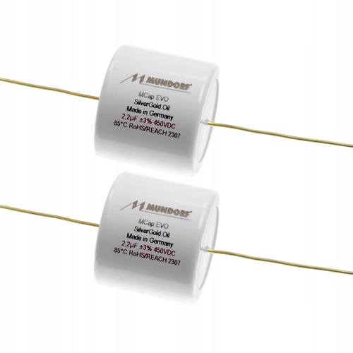 Kondenzátor Mcap Evo SilverGold Oil 2,2uF, 2.2uF 450V Mundorf 2 ks pár
