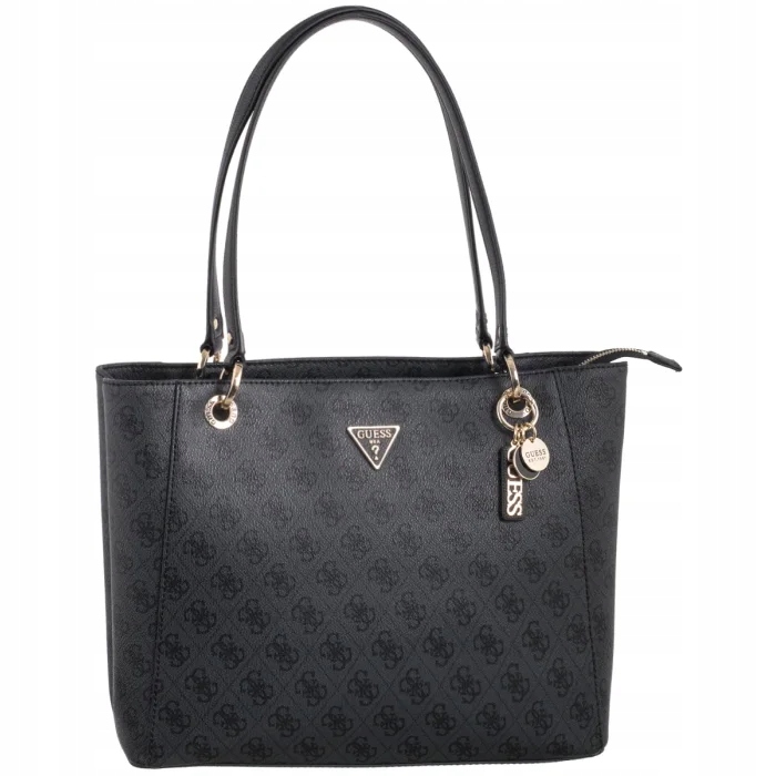 Dámská kabelka Guess Noelle II Tote HWBG96 72250 Coal Logo Šedá