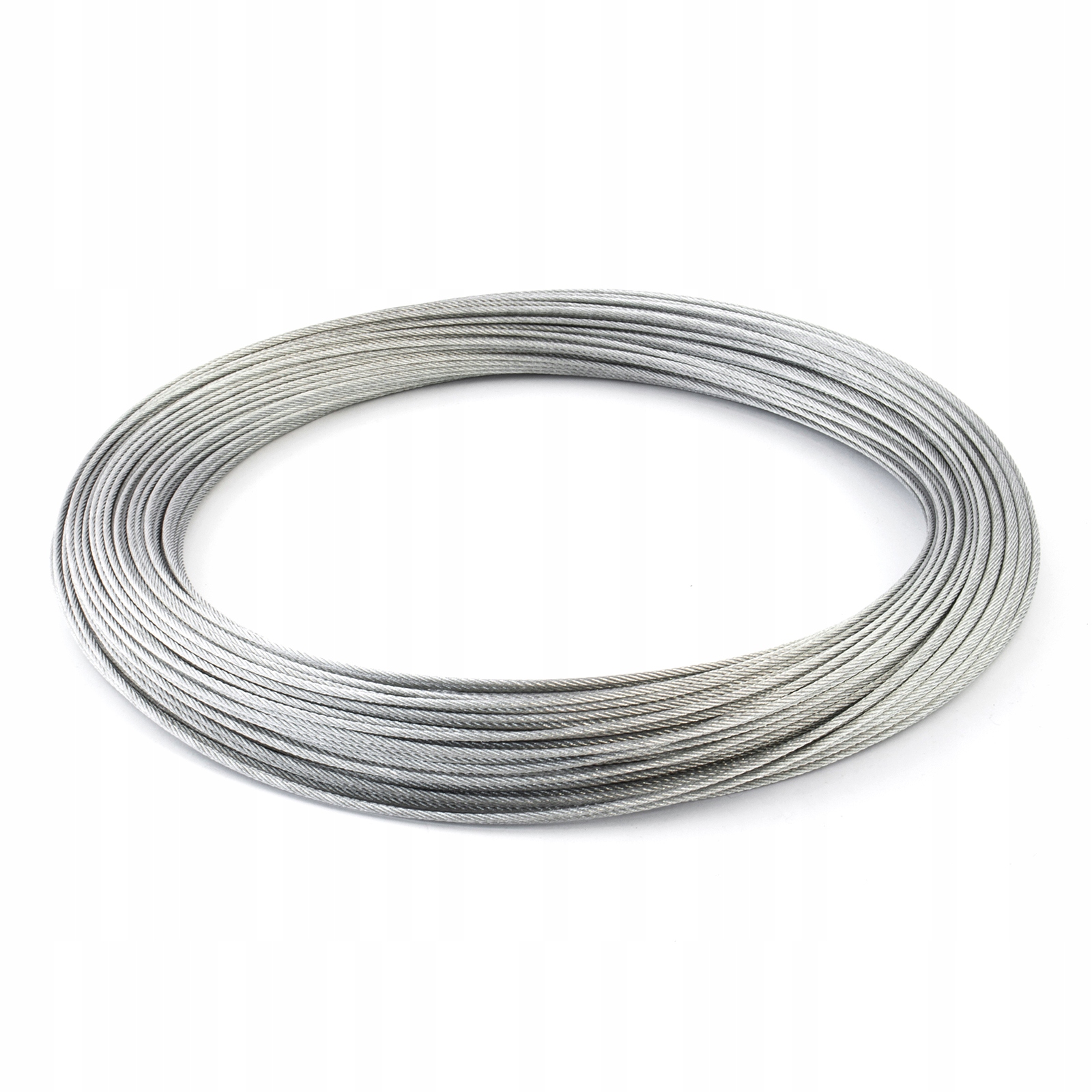 

Lina linka stalowa 1,5mm splot 1x19 Oc ocynk 10m