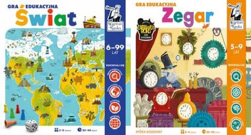 Kapitan Nauka. Świat Zegar Gra edukacyjna